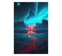 Puzzles pour Adolescentes 75x50cm/1000pcs Red Sun Antarctica Puzzles pour Adolescentes, Jouets, Décoration Murale, Cadeaux pour Femmes, Cadeaux De Noël Et d'anniversaire 75x50cm/1000pcs