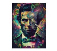Puzzles pour Adolescentes Abraham Lincoln Vision Puzzles pour Adultes, Jouets À Faire Soi-même, Cadeaux pour Femmes, Idéal comme Cadeau 52x38cm/1000pcs