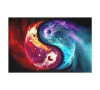Puzzles pour Adolescentes Cosmic Yin Yang Symbol Puzzles pour Adolescentes - Jeux Relaxants - Décoration Parfaite - Cadeaux Anti-Stress 75x50cm/1000pcs