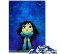 Puzzles pour Adolescentes, Fille regardant Le Ciel, Jeu Stimulant, idéal comme Cadeau pour Toute la Famille, 26x38cm