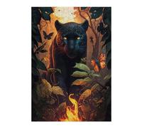 Puzzles pour Adolescentes Jungle Majesty Panther's Gaze Puzzles pour Adultes, Jouets À Faire Soi-même, Cadeaux pour Femmes, Idéal comme Cadeau 38x26cm/1000pcs