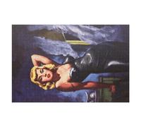 Puzzles pour Adolescentes Marilyn Monroe in Black Leather Suit Puzzles pour Adolescentes - Jeux Relaxants - Décoration Parfaite - Cadeaux Anti-Stress 75x50cm/1000pcs