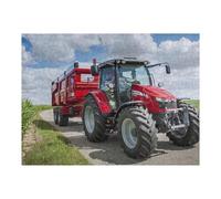 Puzzles pour Adolescentes Massey Ferguson 5713SL Tractor with Trailer Puzzles pour Adolescentes - Jeux Relaxants - Décoration Parfaite - Cadeaux Anti-Stress 52x38cm/1000pcs