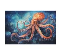 Puzzles pour Adolescentes Oceanic Octopus Majesty Puzzles pour Adolescentes - Jeux Relaxants - Décoration Parfaite - Cadeaux Anti-Stress 75x50cm/1000pcs