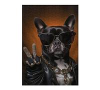 Puzzles pour Adolescentes Pit Bull in Sunglasses Puzzles pour Adultes, Jouets À Faire Soi-même, Cadeaux pour Femmes, Idéal comme Cadeau 38x26cm/1000pcs