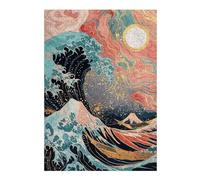 Puzzles pour Adolescentes The Great Wave at Sunset Puzzles pour Adultes, Jouets À Faire Soi-même, Cadeaux pour Femmes, Idéal comme Cadeau 38x26cm/1000pcs