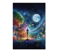 Puzzles pour Adolescentes Walk to The Moon Puzzles pour Adolescentes - Jeux Relaxants - Décoration Parfaite - Cadeaux Anti-Stress 38x26cm/1000pcs