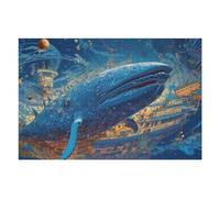 Puzzles pour Adolescentes Whale Ship Fantasy Puzzles pour Adolescentes - Jeux Relaxants - Décoration Parfaite - Cadeaux Anti-Stress 75x50cm/1000pcs