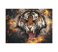 Puzzles pour Adolescentes Wild Tiger Roar Nature's Power Puzzles pour Adolescentes - Jeux Relaxants - Décoration Parfaite - Cadeaux Anti-Stress 52x38cm/1000pcs