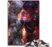 Puzzles pour Adolescents 1 000 Anges Noirs et Blancs, Jouets éducatifs, décoration d'intérieur Unique et Cadeaux pour Les Adolescents de 14 Ans et Plus, 50 x 75 cm
