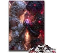Puzzles pour Adolescents 1 000 Anges Noirs et Blancs, Jouets éducatifs, décoration d'intérieur Unique et Cadeaux pour Les Adolescents de 14 Ans et Plus, 26 x 38 cm