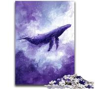 Puzzles pour Adolescents 1 000 Baleines aquarelles, Jouets éducatifs, décoration d'intérieur Unique et Cadeaux pour Les Adolescents de 14 Ans et Plus, 50 x 75 cm