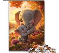 Puzzles pour Adolescents : 1 000 bébés éléphants, Jouets de Divertissement Familial, Jeu éducatif pour Anniversaire et Noël, à partir de 14 Ans 26 x 38 cm.