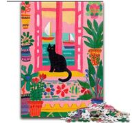 Puzzles pour Adolescents : 1 000 Chats Noirs artistiques et Abstraits (à partir de 14 Ans) Difficile à réaliser, mais Amusant et Humoristique Superbes Cadeaux et Jouets (Taille 26x38cm)
