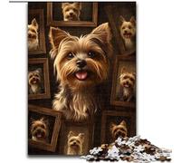 Puzzles pour Adolescents : 1 000 collages de Yorkshire Terrier, Difficiles et complets, avec des pièces de Formes aléatoires entièrement imbriquées (Taille 26x38cm)