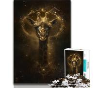 Puzzles pour Adolescents, 1 000 girafes, Puzzles pour Adultes, Jeux d'activités familiales stimulants, Jouets à Faire soi-même pour décoration Murale de la Maison, Cadeaux (Taille 38x26cm)