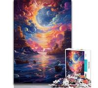 Puzzles pour Adolescents, 1 000 Images colorées représentant des paysages d'automne, Jeux d'activités familiales stimulants, Jouets à Faire soi-même pour décoration Murale (Taille 75x50cm)