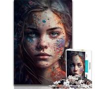 Puzzles pour Adolescents, 1 000 Images de Beaux Visages de Femmes, Puzzles pour Adultes, Jeux stimulants, décoration Murale, Cadeaux Uniques pour Anniversaire et Noël (Taille 38x26cm)