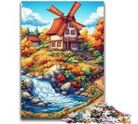 Puzzles pour Adolescents 1 000 Jeux de Ferme d'automne pour Les 14 Ans et Plus Difficile à réaliser, mais Amusant et Humoristique Superbes Cadeaux et Jouets 50x75cm