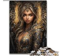 Puzzles pour Adolescents : 1 000 Magnifiques Anges Noirs (à partir de 14 Ans) Difficile à réaliser, mais Amusant et Humoristique Superbes Cadeaux et Jouets (Taille 50x75cm)