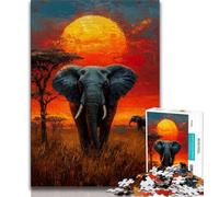 Puzzles pour Adolescents, 1 000 pièces, Animaux d'Afrique, Jouet éducatif et décompressant, idées Cadeaux pour Les Enfants de 14 Ans et Plus, 38x26cm