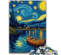 Puzzles pour Adolescents, 1 000 pièces, Ciel étoilé, Bateau, Jeu éducatif, défi, Jouet, à Offrir en Cadeau à Toute la Famille, 26x38cm