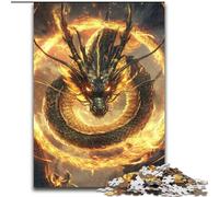 Puzzles pour Adolescents, 1 000 pièces, Dragon Chinois, Anti-Stress, avec pièces de Formes aléatoires entièrement emboîtables, pour Les Enfants de 14 Ans et Plus (Taille 50x75cm)