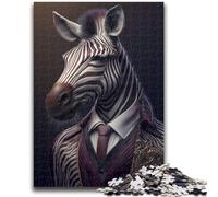 Puzzles pour Adolescents, 1 000 pièces, Fantaisie, zèbre, Costume, Jouets, Jeux éducatifs, Anti-Stress, décoration d'intérieur Unique et Cadeaux, 50x75cm