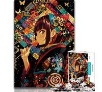 Puzzles pour Adolescents, 1 000 pièces, Guerrier Ninja Japonais, Anti-Stress, pour Passer du Temps à la Maison, Interaction Parent-Enfant, 50x75cm