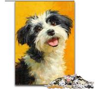 Puzzles pour Adolescents, 1 000 pièces, Happy Puppy, Anti-Stress, avec pièces entièrement emboîtables de Formes aléatoires, pour Les Enfants de 14 Ans et Plus (Taille 50x75cm)