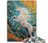 Puzzles pour Adolescents, 1 000 pièces, Jouets éducatifs, Licorne mystérieuse, Anti-Stress, Collection d'artistes, Beaux-Arts, 26x38cm