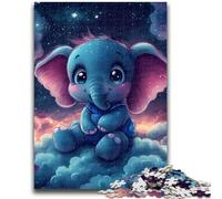 Puzzles pour Adolescents, 1 000 pièces, Jouets éléphant endormi, Jeux éducatifs, Anti-Stress, décoration d'intérieur Unique et Cadeaux, 50x75cm