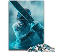 Puzzles pour Adolescents, 1 000 pièces, Joueurs de Baseball, Puzzles pour Adultes, Staycation Kill Time avec Affiche et fiche de Questions-réponses (26x38cm)