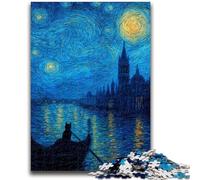 Puzzles pour Adolescents, 1 000 pièces, Motif Chat du Ciel Nocturne, Jeu éducatif, défi, Jouet, à Offrir en Cadeau à Toute la Famille, 26x38cm