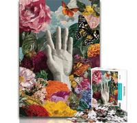 Puzzles pour Adolescents, 1 000 pièces, Motif Fleurs et Palmiers, Jouet éducatif et décompressant, idées Cadeaux pour Les Enfants de 14 Ans et Plus, 38x26cm