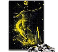 Puzzles pour Adolescents, 1 000 pièces, Motif Footballeur, Jeux d'activités familiales stimulants, Jouet à Faire soi-même pour décoration Murale, Cadeaux, 50x75cm