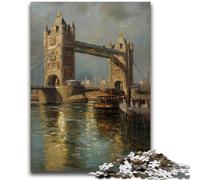 Puzzles pour Adolescents, 1 000 pièces, Peinture à l'huile, Puzzles pour Adultes, séjour, tuez Le Temps avec Affiche et fiche de Questions-réponses Assorties (26x38cm)