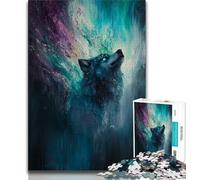 Puzzles pour Adolescents, 1 000 pièces, Portrait de Loup Fantastique, Jouet éducatif et décompressant, idées Cadeaux pour Les Enfants de 14 Ans et Plus, 38x26cm