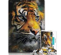 Puzzles pour Adolescents, 1 000 pièces, Portrait de Tigre, Jouet éducatif et décompressant, idées Cadeaux pour Les Enfants de 14 Ans et Plus, 38x26cm