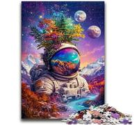 Puzzles pour Adolescents, 1 000 pièces, thème Astronaute et Montagnes, Anti-Stress, défi Difficile, Cadeaux du Père Noël Secret pour Les 14 Ans et Plus, 50x75cm