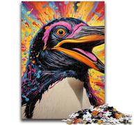 Puzzles pour Adolescents 1 000 Puzzles colorés représentant des Pingouins, Jeux d'activités familiales stimulants, Jouets à Faire soi-même pour décoration Murale (75x50cm)