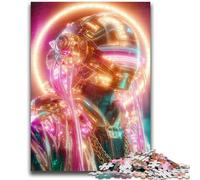 Puzzles pour Adolescents 1 000 Puzzles Néon Guerriers pour Adolescents, Un Jeu Stimulant, idéal comme Cadeau pour Toute la Famille (75x50cm)