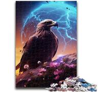 Puzzles pour Adolescents 1000 Aigle dans l'espace Jeu éducatif Défi Jouet Décoration Murale Cadeaux d'anniversaire et de Noël Uniques 26x38cm