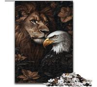 Puzzles pour Adolescents 1000 aigles et Lions, adaptés aux Personnes de 14 Ans et Plus, Jeux éducatifs, Cadeaux du Père Noël Secret (Taille 50x75cm)