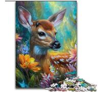 Puzzles pour Adolescents 1000 Animaux Cerfs, Jouet éducatif et décompressant, idéal comme Cadeau pour Toute la Famille (Taille 26x38cm)