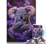 Puzzles pour Adolescents 1000 Animaux Koala 1000 pièces pour Adultes Jouets de Divertissement Familial avec Affiche Assortie et fiche de Questions 26x38cm