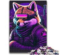 Puzzles pour Adolescents 1000 Animaux Renards, Jeu éducatif Familial, décoration Murale, Cadeaux d'anniversaire et de Noël Uniques 26x38cm
