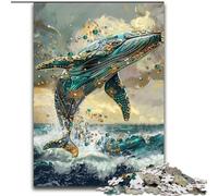 Puzzles pour Adolescents 1000 Animaux représentant des Baleines, Un Cadeau éducatif idéal pour Toute la Famille (Taille 26x38cm)