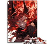 Puzzles pour Adolescents 1000 Anime Demon Girl Jeu éducatif Familial Décoration Murale Cadeaux d'anniversaire et de Noël Uniques 26x38cm