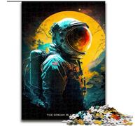 Puzzles pour Adolescents 1000 astronautes néon avec Soleil, Jeu Familial Anti-Stress, défi Difficile, renforce l'amour Entre Couples (Taille 50x75cm)